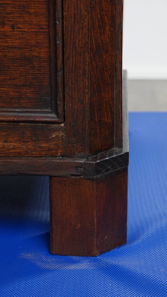 Image 1 of Buffet/ comptoir/ îlot de cuisine anglais ancien de la fin du XVIIIe siècle avec plateau en chêne massif