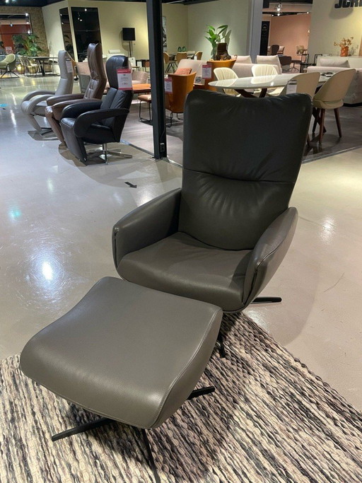Jori Fauteuil+hocker Time-Out Smoke