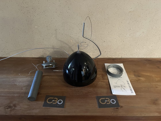 Image 1 of 2x Tobias Grau George Pendant Lamp - Stunning Red - Design Light - Designer