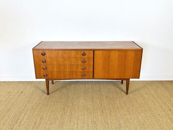 Image 1 of Minimalist Scandinavian teak sideboard, 1960s