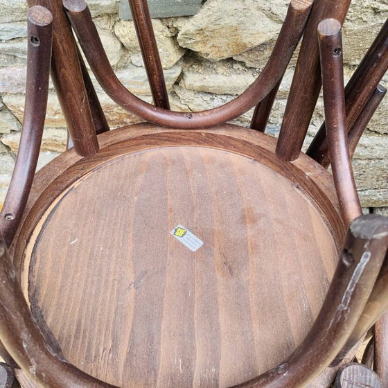 Set of 4 Vintage Bistro High Chairs – Dining chairs, Wood (photo 16 of 33)