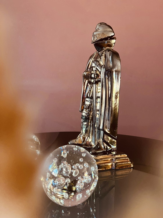 Image 1 of Knight fireplace set decoration 1920s