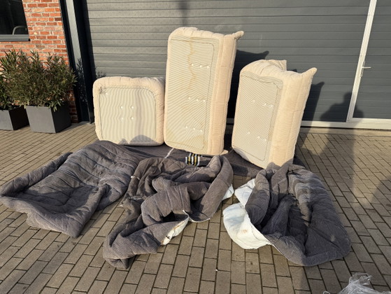 Image 1 of Conjunto completo Ligne Roset Togo en pana beige (Ribcord) ¡¡Estado 10/10!!