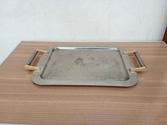 Image 1 of Vassoio in metallo argentato