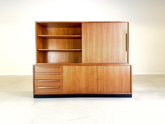 Image 1 of Mid Century Wk Meubilair Teak Dressoir Kastplank Vintage