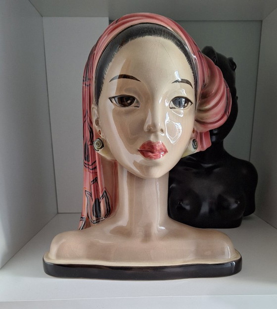 Image 1 of Vintage Bust "Bali Head" Goldscheider