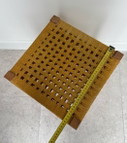 1x Scandinavian Stool With Double Woven Rope Seat 1970s
