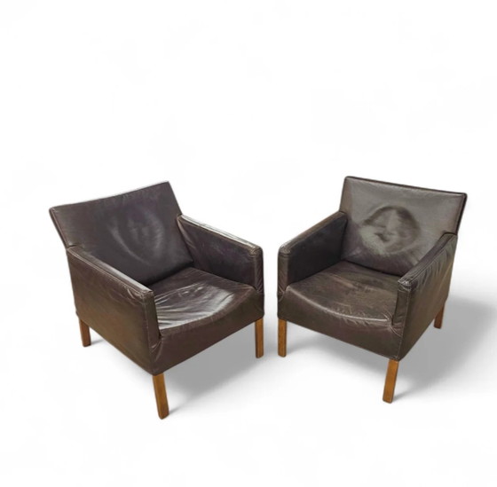 2 x Gerard van den Berg Coppola fauteuil lounge avec dossier flexible – Leather (photo 5 of 9)