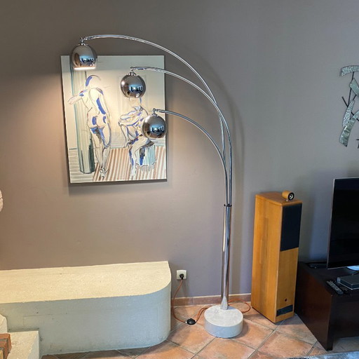 Lily of the valley floor lamp. Goffredo REGGIANI. 1970.