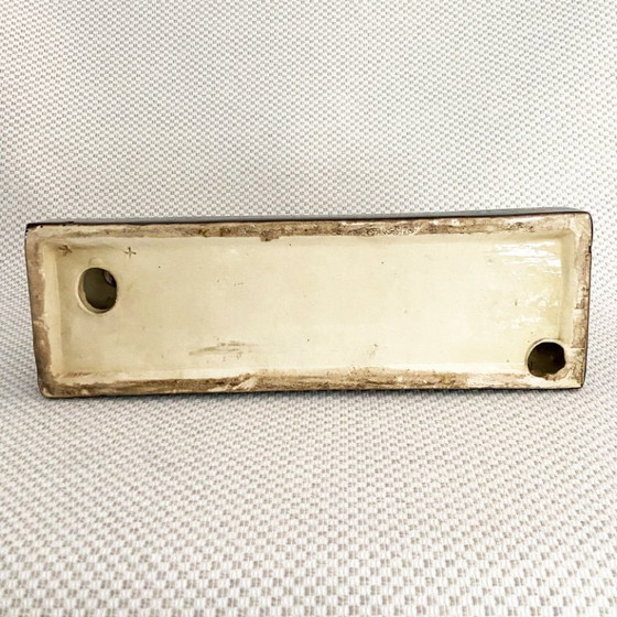 Image 1 of Art Deco Statuette – Glazed Ceramic Antelope of Saint Radegonde