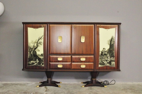 Image 1 of Exceptional Complete Vintage Dining Set - Fratelli Rigamonti Desio (Milan), 1940