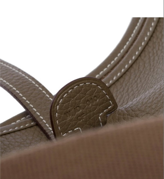 Image 1 of Borsa HERMES Evelyne in cuoio Étoupe - 103514