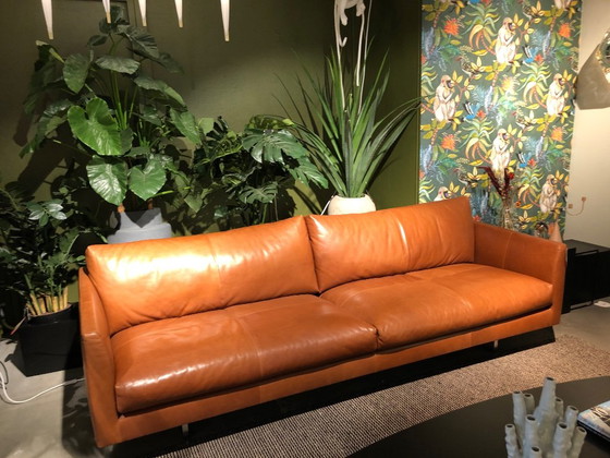 Bellissimo divano angolare in pelle color cognac Montis Axel, Divani angolari, Metallo, Marrone (foto 5 di 5)