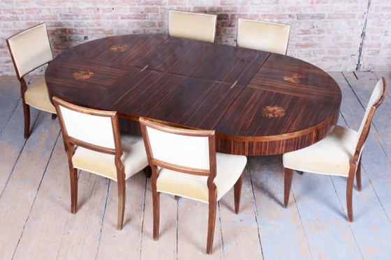 Restored Art Deco Extendable Table, by P. Follot, Ecole Boulle, France, 1920s – Paul Follot, Dining tables (photo 16 of 24)