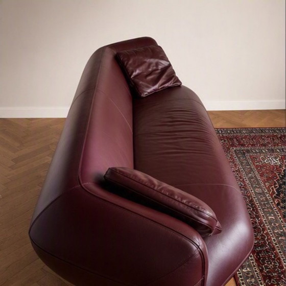 Cassina Floe Insel Sofa by Patricia Urquiola | Burgundy Leather | Discontinued Model – 3-5 seaters (photo 3 of 5)