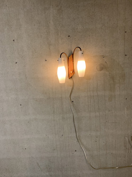 Image 1 of Scandinavian double wall lamp 1950s