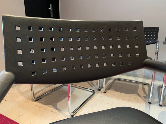 Image 1 of Asiento de cuero Vitra Vis a Vis, 8 piezas