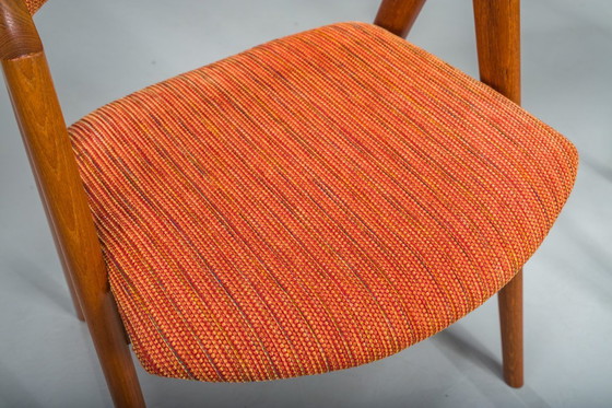 Image 1 of Dänische Kompass-Esszimmerstühle von Kai Kristiansen, 1960er Jahre, Satz 4