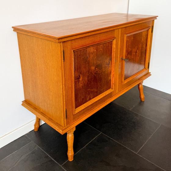Image 1 of Vintage Mid - Century Sideboard - 2 Doors - Wood - 1960s
