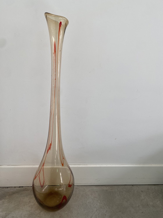 Image 1 of Jarrón XL soplado a mano - Murano glass - vidrio ahumado