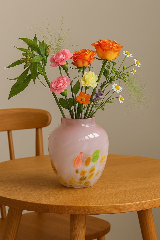 Cloudnola Set of 2 Hand-Blown Glass Designer Vases (photo 4 of 11)