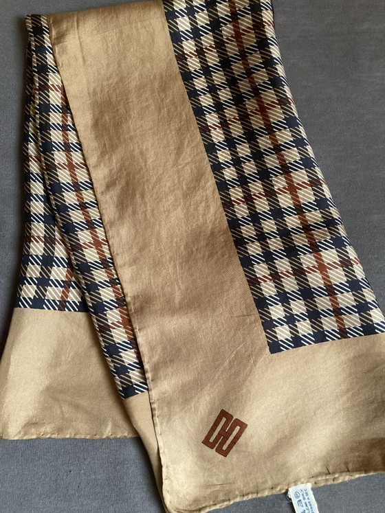 Unique DAKS women's coat with original DAKS scarf, Decorative Objects, Wool, Cotton, Brown (photo 9 of 13)