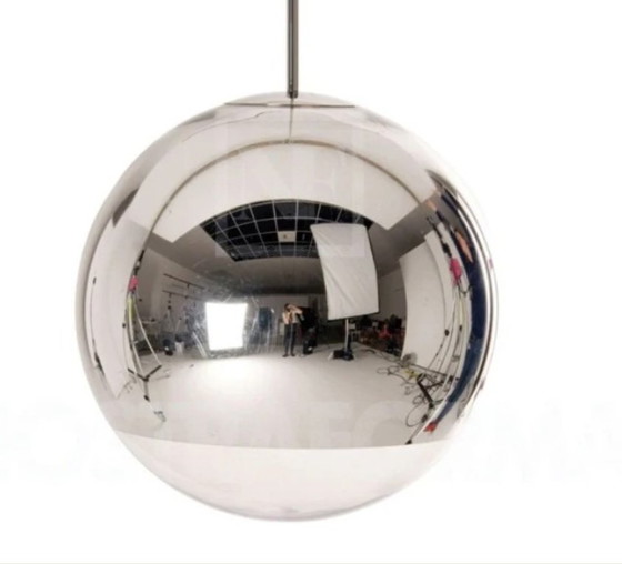 Image 1 of Set mit 5 Spiegelkugel-Pendelleuchten