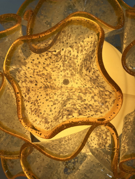 Image 1 of Lampada a sospensione italiana vintage con ciotole stampate in plastica