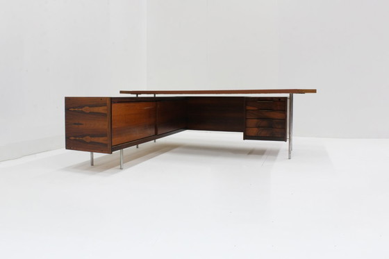 Image 1 of Vintage Mid-Century Rosewood Executive Desk Sven Dysthe Dokka Mobler 1960s