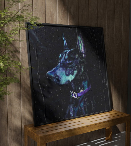 Edición limitada – Echelon Beast x Louis Vuitton | 100 x 100 cm | 2025 (original, 1983)