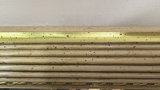 Image 1 of Specchio da parete vintage di design italiano sfaccettato oro