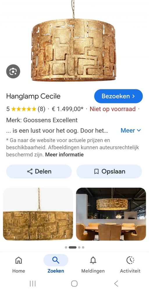 Suspension « Cecile » de Goossens