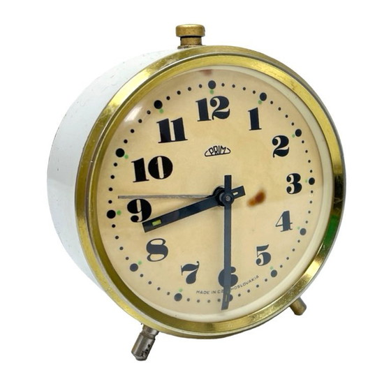 Image 1 of Working PRIM Vintage Alarm Clock – Czechoslovakia, 1960s