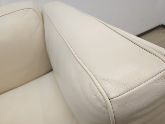 Image 1 of Poltrona Frau Set da due pezzi, poltrona di design, divano in pelle, divano