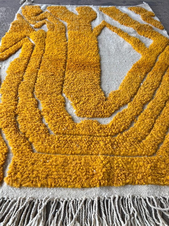 Handgemaakt traditioneel Marokkaans Berberkleed, geel, 150/250 cm – Ahrend, Vloerkleden en tapijten, Cotton (photo 5 of 7)