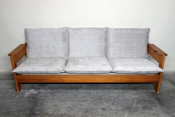 Image 1 of Brutalistisches Kiefernsofa, 60er/70er Jahre Berg-Stil