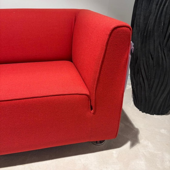 Gelderland 4800 3-seater Sofa, Textile, Chrome, Red (photo 6 of 6)