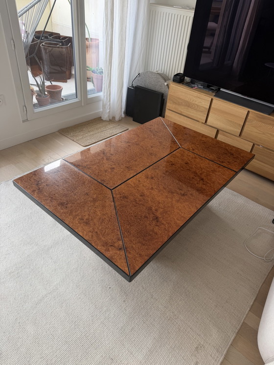 Elm Burl Bar Table by Roche Bobois and Paul Michel – Coffee tables, Glass, Plexiglass (photo 6 of 8)