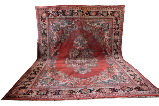 Mahal, tappeto antico annodato a mano. 328x438