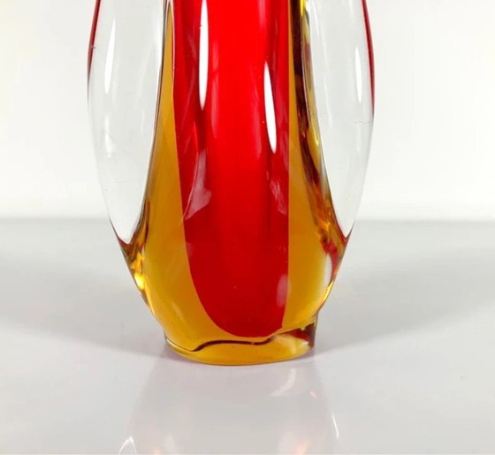 Image 1 of Flavio Poli Murano Vase - Seguso Vetri d'Arte - Sommerso Technique