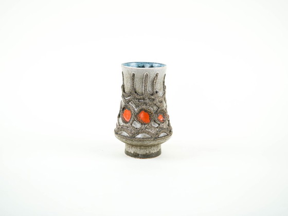 Vaso in ceramica, design tedesco, anni '60, prodotto da Strehla, Vasi, Multicolore (foto 2 di 8)