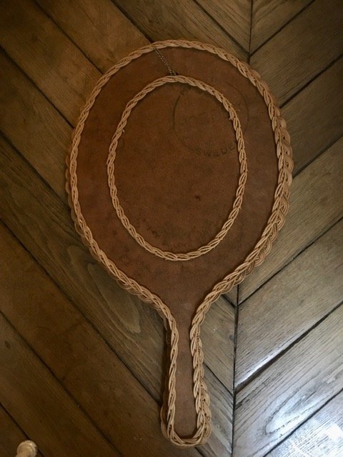 Image 1 of Scandinavian Rattan Mirror 1960