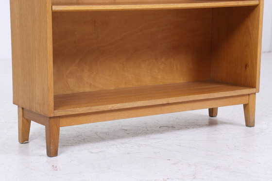 Image 1 of Libreria vintage degli anni '60 | Scaffale di metà secolo in quercia | Scaffale retrò in legno #05-49