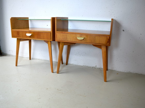 Image 1 of Set van 2 vintage nachtkastjes, WK Furniture, nachtkastjes