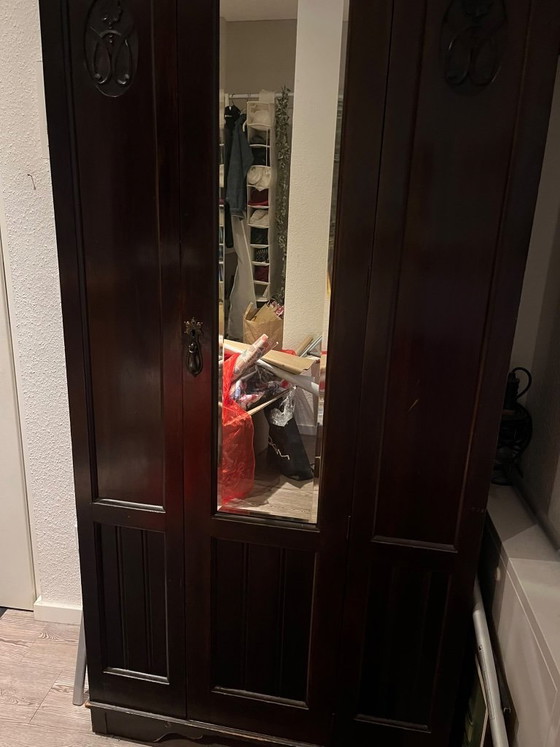 Art Nouveau/Art Deco Solid Wood Wardrobe (photo 2 of 8)