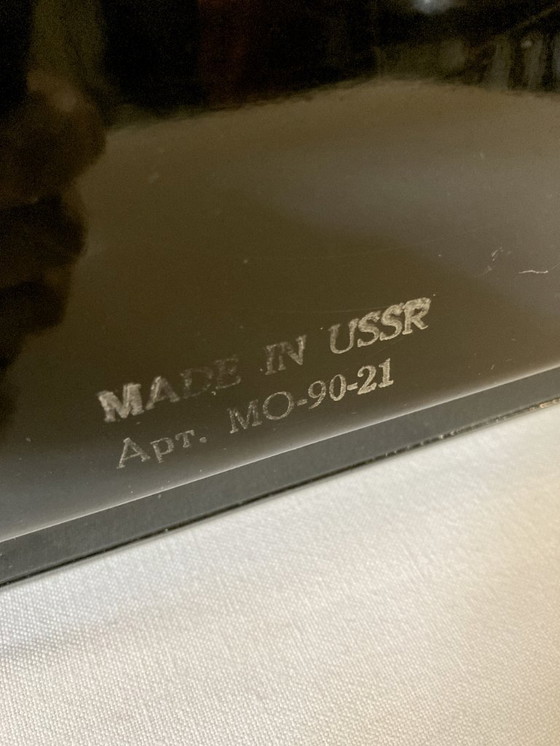 Image 1 of Bandeja de metal pintado Jostovo, motivos florales, fabricada en la URSS