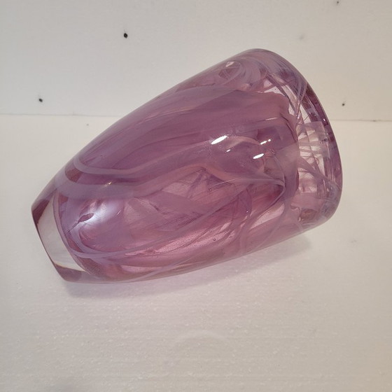 Image 1 of Vase „Atoll“, Anna Ehrner für Kosta Boda, geblasenes Glas, 80er Jahre – Schweden