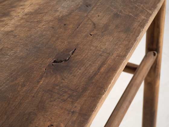 Grote antieke bijzettafel (ca. 1920) #34, Consoles, Hout, Bruin, Rustic (foto 19 van 21)