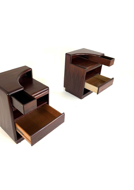 Image 1 of Set di 2 comodini vintage in palissandro, Skovby Møbelfabrik '70