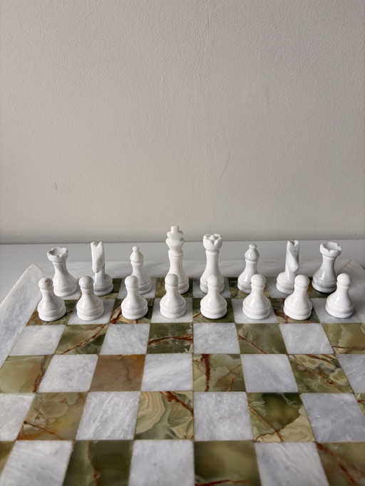 Vintage onyx chess set – decoratieve objecten, Marble (photo 2 of 9)